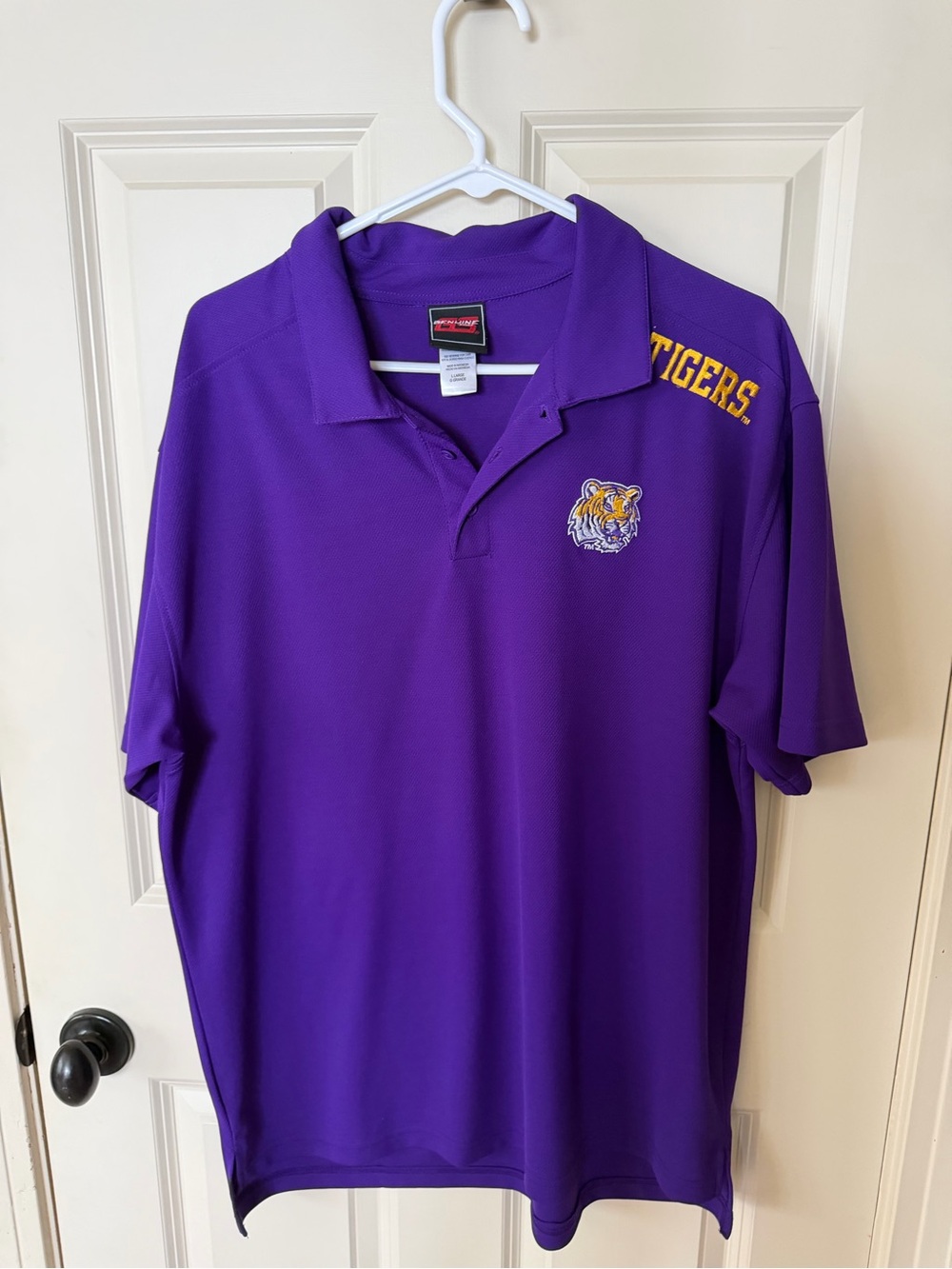 Men's Purple Tigers Polo Shirt - Team Embroidered